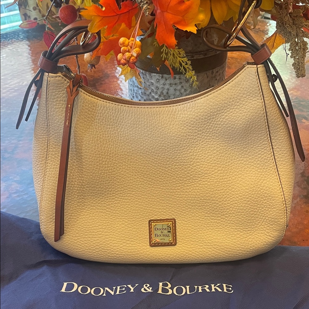 Dooney & Bourke Tan Leather Hobo Bag